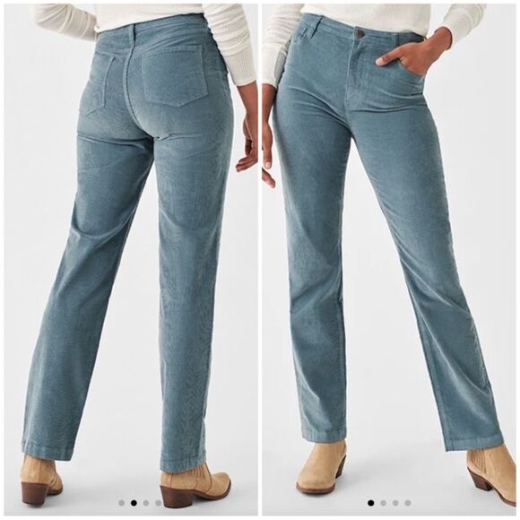 Faherty Julianne High Waist Straight Leg Cord - Picture 1 of 5